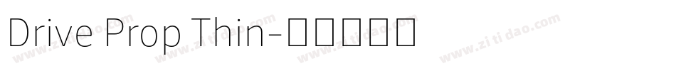 Drive Prop Thin字体转换